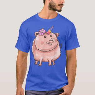 T-shirt Unicorn Cochon Cadeau mignon Anniversaire Présente