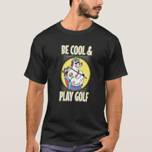 T-shirt unicorn cool jouer golf sports club ombres spo