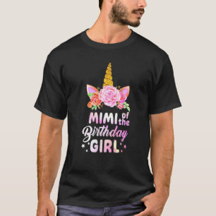 T-shirt Unicorn Cute Mimi Of The Birthday Girl Mother's D