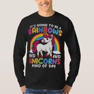 T-shirt Unicorn Cute Whimsical Funny Rainbows Et Unicorns