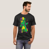 T-shirt Unicorn Dab Jester Casquette Mardi Gras Jolies Fil (Devant entier)
