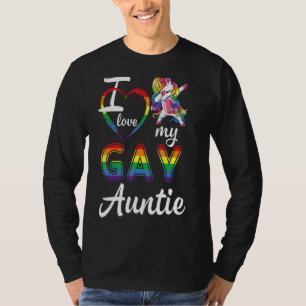 T-shirt Unicorn Dabbin Accepter Support Aide Lgbt I Love M