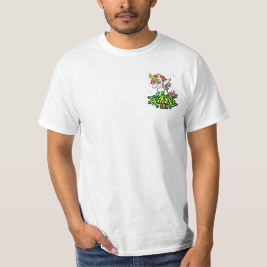 T-shirt Unicorn Dabbing Leprechaun (Devant)