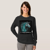 T-shirt Unicorn Design – Women's Long Sleeve (Devant entier)
