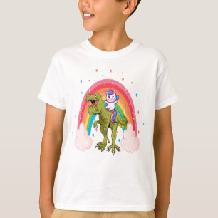 T-shirt Unicorn équitation Dinosaur Boy