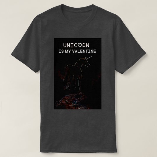 T-shirt Unicorn est ma valentine ClassicCopy Copier Copier (Design devant)