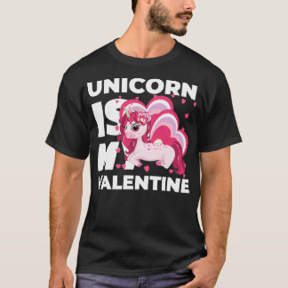 T-shirt Unicorn est ma valentine Design