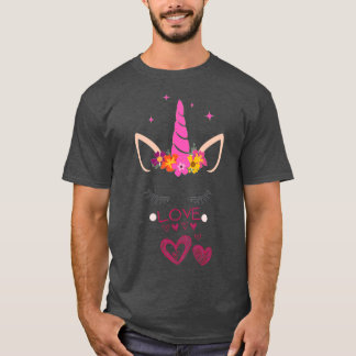 T-shirt unicorn est ma valentine drôle Classic