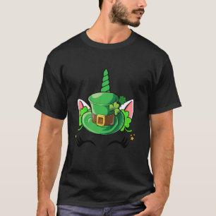 T-shirt Unicorn Face Jour de la Saint Patrick irlandais Sh