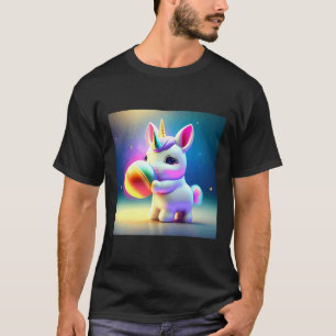 T-shirt Unicorn Girls Kids Rainbow