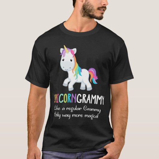 T-shirt Unicorn Grammy mignonne Magique drôle Noël (Devant)