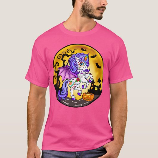 T-shirt Unicorn Halloween 2022 ami (Devant)