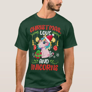 T-shirt Unicorn Horses Rider Girl Christmas Love Ride 1