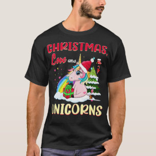 T-shirt Unicorn Horses Rider Girl Christmas Love Ride 4