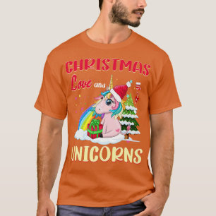 T-shirt Unicorn Horses Rider Girl Christmas Love Ride 8