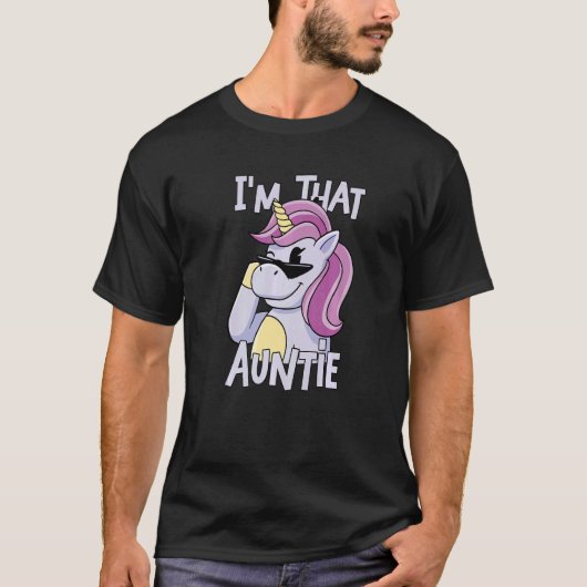 T-shirt Unicorn I am That Auntie (Devant)