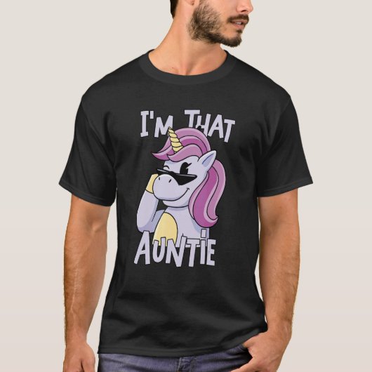 T-shirt Unicorn I am That Auntie (Devant)