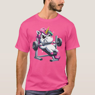 T-shirt Unicorn Incline Barbell Bench Presse Fitness Gym