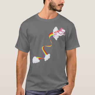 T-shirt Unicorn Jet Pack Rainbow Magique Horse Fart