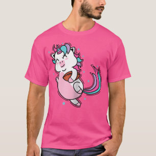 T-shirt Unicorn Jouant Au Rugby Ou Au Football De Base-Bal
