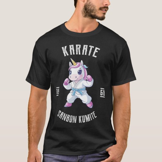 T-shirt Unicorn Karate - Artiste martiale japonais (Devant)