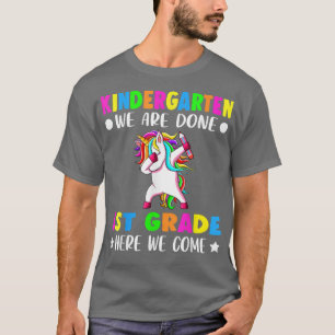 T-shirt Unicorn Kindergarten nous avons terminé première a
