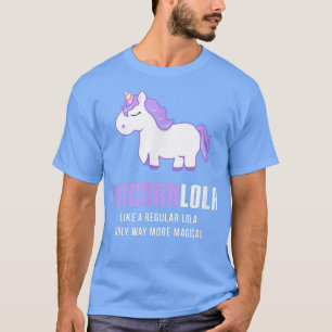 T-shirt Unicorn Lola Chemise, Funny mignon cadeau magique