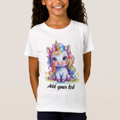 T-Shirt Unicorn Magic Tee – Personalized Name (Devant)