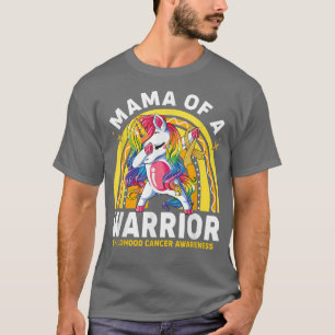 T-shirt Unicorn Mama D'Une Guerrière Qui Décerne Le Cancer