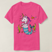 T-shirt Unicorn Mermaid mignon Fun Mermicorn (Design devant)
