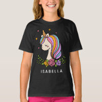 Unicorn mignon Whimsical Girl Nom personnalisé