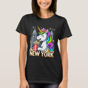 T-shirt Unicorn New York Popcorn États-Unis Amérique Boy