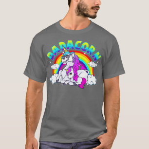 T-shirt Unicorn Papa Baby Daughter Fête des pères
