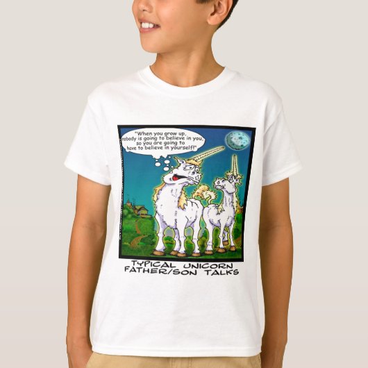 T-shirt Unicorn Père/Fils Lier Drôle (Devant)