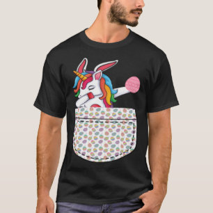 T-shirt Unicorn Pocket Egg Pâques Garçons Filles Enfants