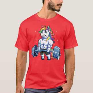 T-shirt Unicorn Poids T Deadlift Fitness Gym Femmes