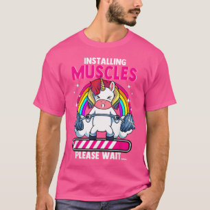 T-shirt Unicorn Poids Travail Out Funny Barbell Unico