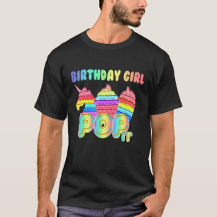 T-shirt Unicorn Pop It Birthday Girl Fidget Toy