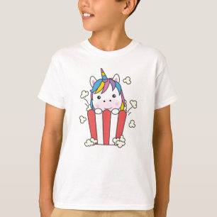 T-shirt Unicorn Popcorn Whats Poppin Funny PopStar