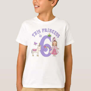 T-shirt Unicorn Princess 6e anniversaire