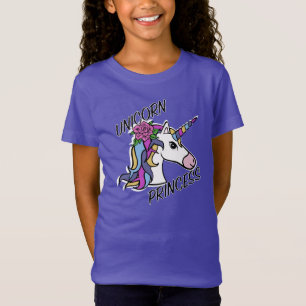 T-Shirt Unicorn Princess Design - Girls' Fine Jersey T-Shi