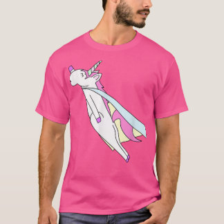 T-shirt Unicorn puissant volant Hero Rainbow