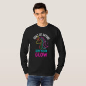 T-shirt Unicorn Rainbow  Glow Don't Let Mindset Inspiratio (Devant entier)