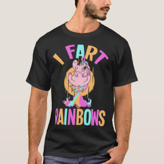 T-shirt Unicorn Rainbow I Fart Rainbows 2