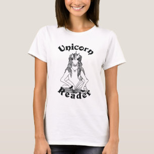 T-shirt Unicorn Reader Basic Women's Tee - Black Logo