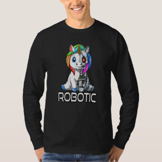T-shirt Unicorn Robot Robotic Cuddling Cyborg
