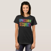 T-shirt Unicorn Sécurité Funny Anniversaire Fille Cadeaux  (Devant entier)
