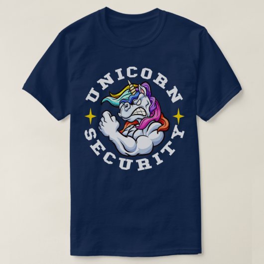 T-shirt Unicorn Sécurité Manly Muscular Unicorn Amateurs (Design devant)