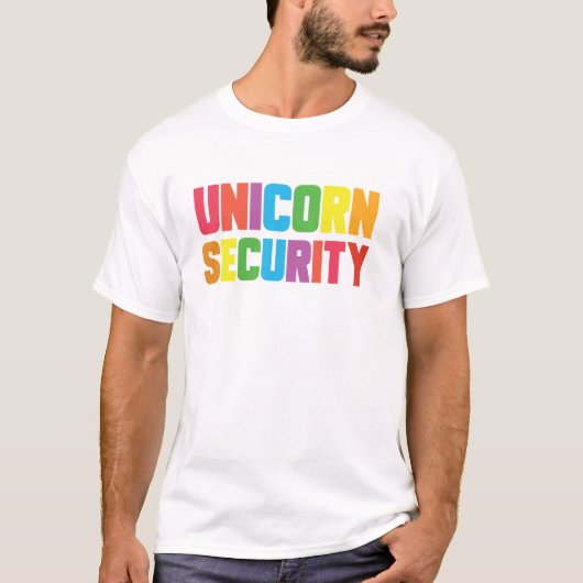 T-shirt Unicorn Security Halloween (Devant)