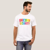 T-shirt Unicorn Security Halloween (Devant entier)